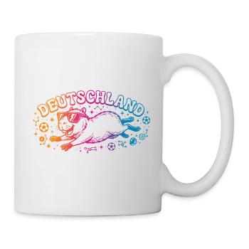 Deutschland Fussball Capybara - Tasse - Weiß - Rechts