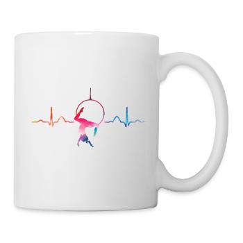 Aerialist Heartbeat Aerial Ring Lyra Air Ring - Mug - white - Right