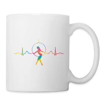 Aerialist Heartbeat Aerial Ring Lyra Air Ring - Mug - white - Right