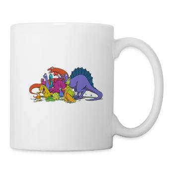 Dinosaurs are all friends - Mug blanc - blanc - Droite