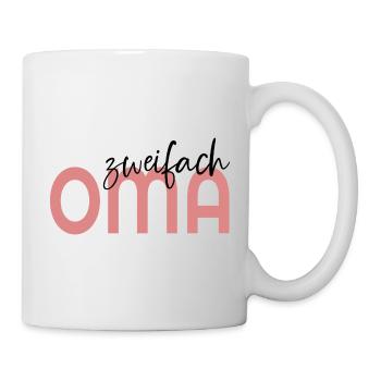 BABY ZWEIFACH OMA - Tasse - Weiß - Rechts