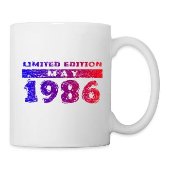 40e anniversaire Édition limitée 05/1986 - Mug blanc - blanc - Droite