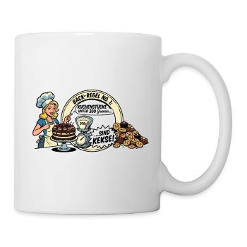 Kuchen - Tasse - Weiß - Rechts
