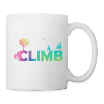 Climb Farbverlauf Naturkletter - Tasse - Weiß - Rechts