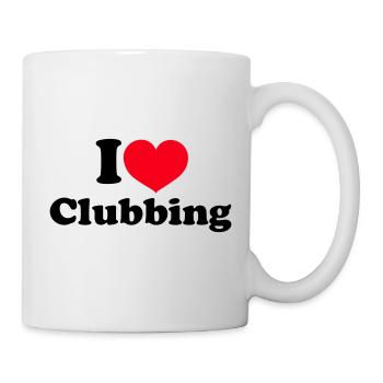I Love Clubbing - Mug - white - Right
