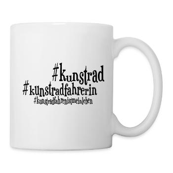 Kunstrad, Kunstradfahren, Hallenradsport - Tasse - Weiß - Rechts