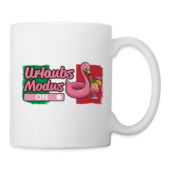 Urlaubsmodus, Italien - Tasse - Weiß - Rechts