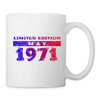 55e anniversaire Édition Limitée 05/1971 - Mug blanc - blanc - Droite