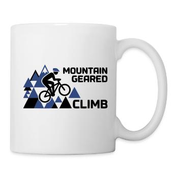 Mountain Bike Climb Mountains Saying - Mug - white - Right