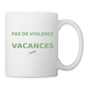 Pas de violence, c'est les vacances - Ygor - Mug blanc - blanc - Droite