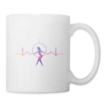 Aerialist Heartbeat Aerial Ring Lyra Air Ring - Mug - white - Right
