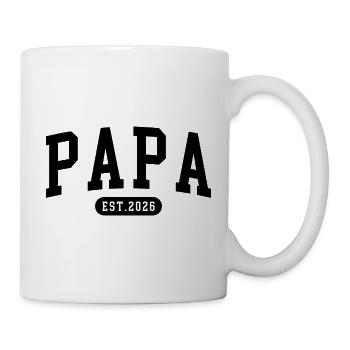 Annonce du bébé Futur Papa 2026 Design - Mug blanc - blanc - Droite