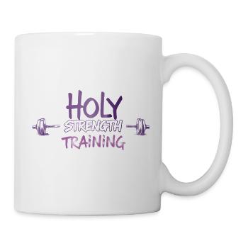 Heiliges Krafttraining Christliches Workout-Design - Tasse - Weiß - Rechts