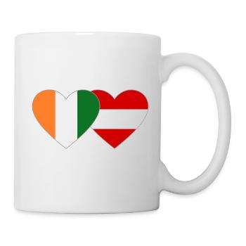 Cœur du drapeau de la Côte d’Ivoire - Mug blanc - blanc - Droite