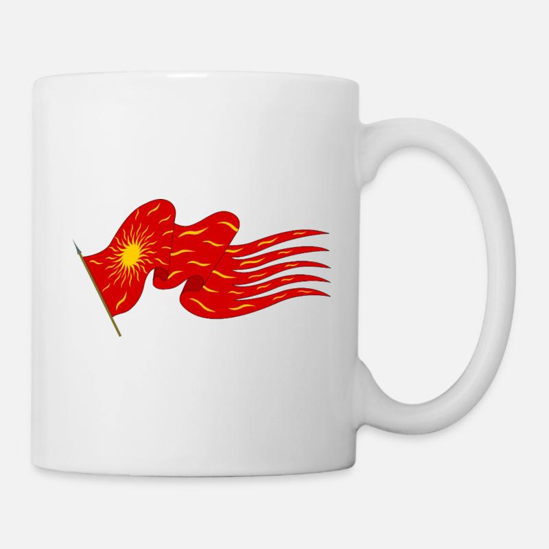 Oriflamme - Sun on Fire Flag - Mug - white