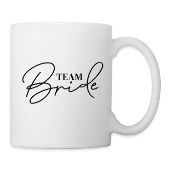 Team Bride JGA Accessoires Junggesellinnenabschied - Tasse - Weiß - Rechts