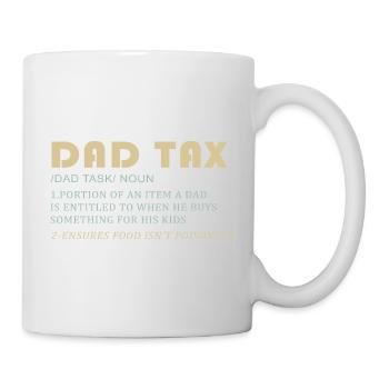 Taxe sur les pères : papa achète pour les enfants - Mug blanc - blanc - Droite