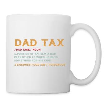Vatersteuer: Geschenklast der Kinder - Tasse - Weiß - Rechts