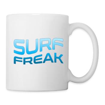 Style des vagues bleues Surf Freak - Mug blanc - blanc - Droite