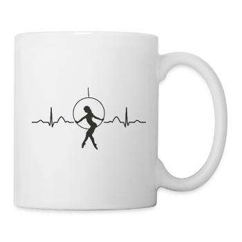 Aerialist Heartbeat Aerial Ring Lyra Air Ring - Mug - white - Right