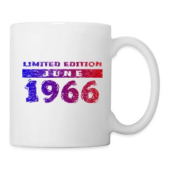 60e anniversaire Édition Limitée 06/1966 - Mug blanc - blanc - Droite