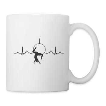 Aerialist Heartbeat Aerial Ring Lyra Air Ring - Mug - white - Right