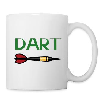 Conception de la flèche cible DART - Mug blanc - blanc - Droite