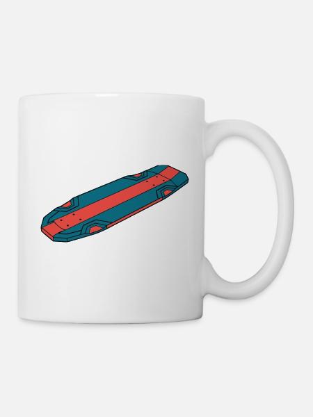 Cooles Skateboard Deck Streetwear - Tasse - Weiß