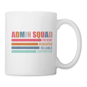 Admin Squad: Colored Retro Office Team Gift - Mug - white - Right