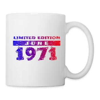 55e anniversaire Édition limitée 06/1971 - Mug blanc - blanc - Droite