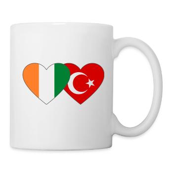Cœur du drapeau de la Côte d’Ivoire Turquie - Mug blanc - blanc - Droite