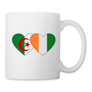 Cœur du drapeau de la Côte d’Ivoire d’Algérie - Mug blanc - blanc - Droite