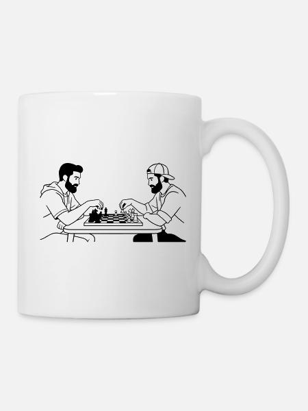 Schach - Tasse - Weiß