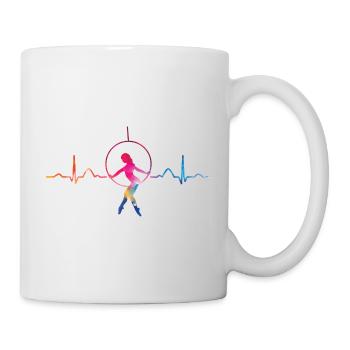 Aerialist Heartbeat Aerial Ring Lyra Air Ring - Mug - white - Right