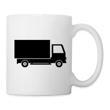 Lieferkisten-LKW - Tasse - Weiß - Rechts