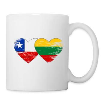 Chile_Estland_Flagge_Herz_used - Mug blanc - blanc - Droite
