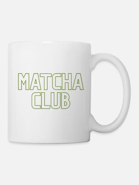 Matcha Club Logo - Tasse - Weiß