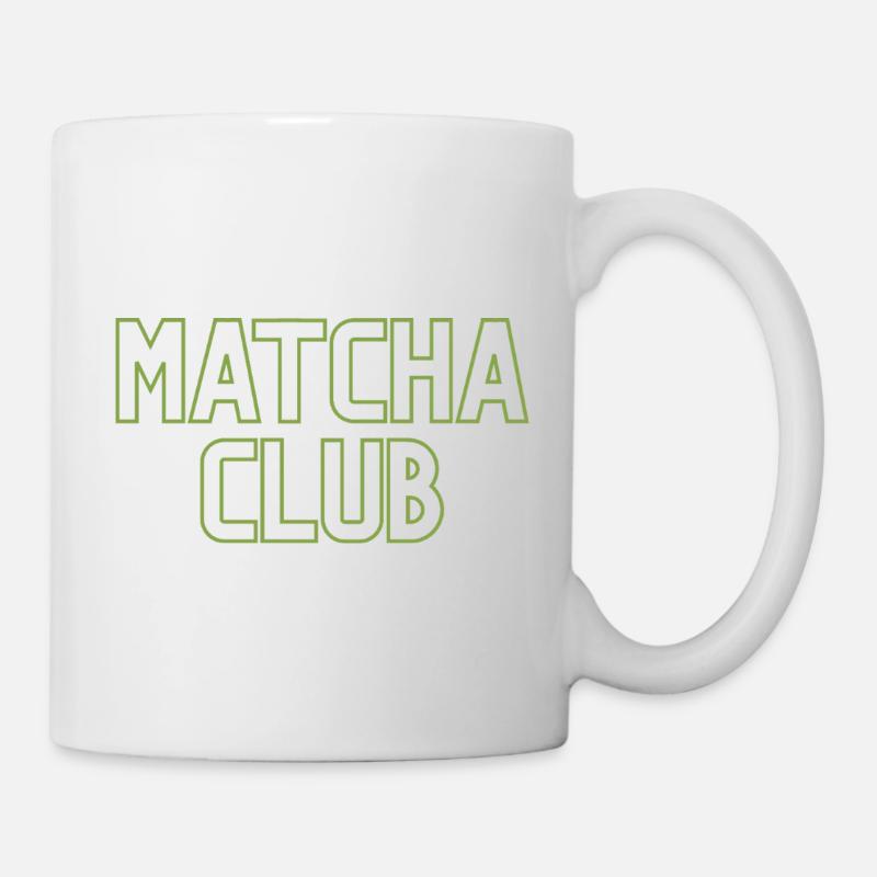 Matcha Club Logo - Tasse - Weiß