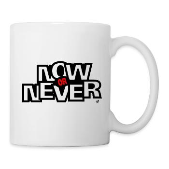 Aujourd’hui Ore Never Lettering - Mug blanc - blanc - Droite