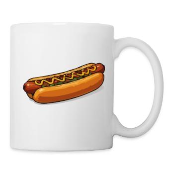 Crisp hot dog illustration - Mug - white - Right