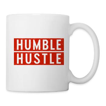 Bescheidener Hustle Unternehmer Geschäftsmann Businesswo - Tasse - Weiß - Rechts