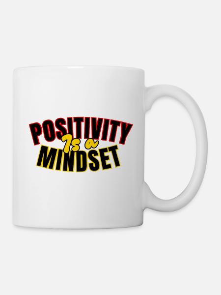 Positivität: Einstellung - Tasse - Weiß
