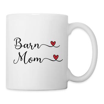 Barn Mom - Reitstall Mutter - Tasse - Weiß - Rechts