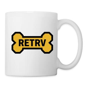 Hundeknochen Retriever Golden Labrador Hund - Tasse - Weiß - Rechts
