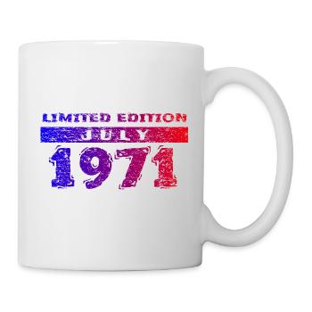 55e anniversaire Édition limitée 07/1971 - Mug blanc - blanc - Droite