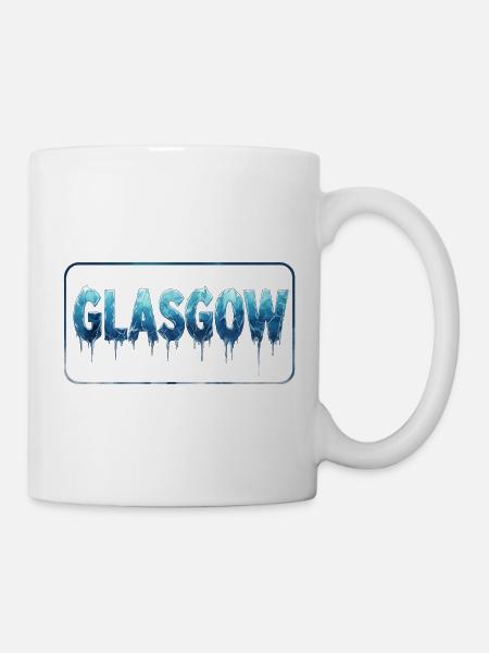 Glasgow Icicle Tropf-Logo - Tasse - Weiß