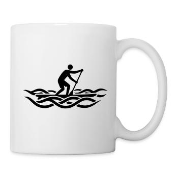 SUP Board Stand Up Paddling Wave Surfing - Mug - white - Right