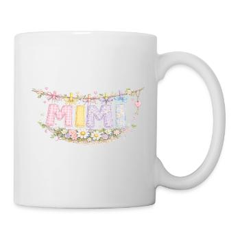 Mimi Flowers and Pastel | Sweetheart Granny Gift - Mug - white - Right