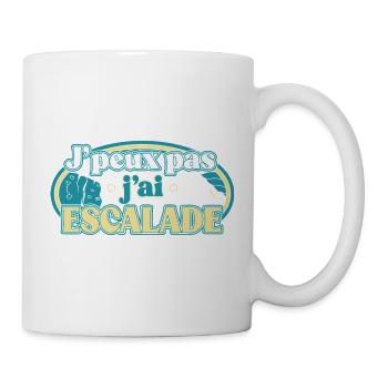 J'peux pas j'ai Escalade - Mug blanc - blanc - Droite