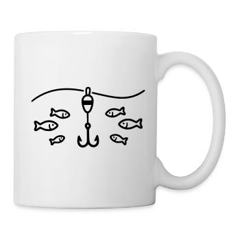 Fish Fishing Hooks Fishing Fishing Fishing Angler - Mug - white - Right